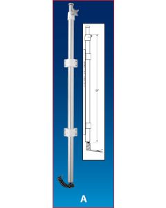  Flush Mount Tele-scoping Pole Model A-4